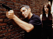 С Джорджем Клуни в Миротворце (1997)